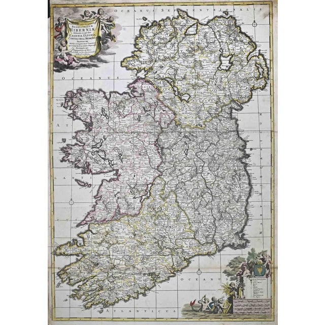Novissima ac Prae Caeteris Alus Accurat Map Etching by Frederick de Wit, 1680s For Sale