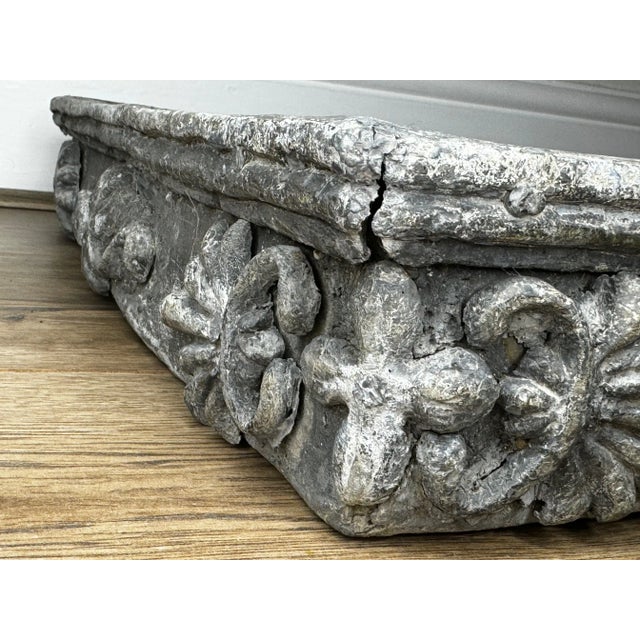 Antique Georgian British Small Poppy Window Sill Outdoor Garden Planter Sculpture For Sale - Image 6 of 10