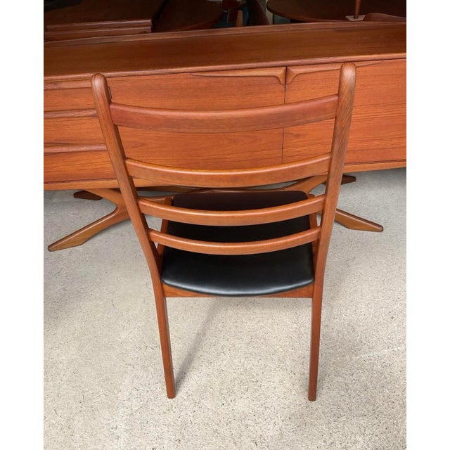 Midcentury Modern Danish Teak Dining Chairs by Kai Kristiansen, Set of 6 For Sale - Image 13 of 18