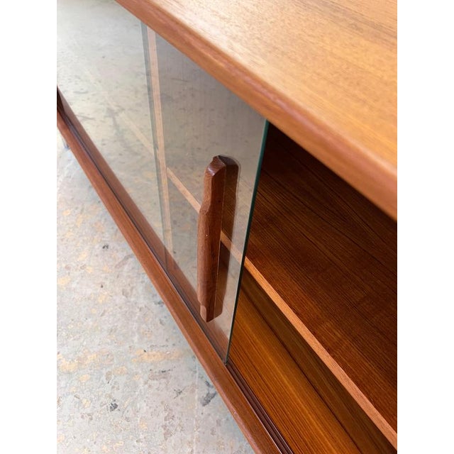 Wood Display Sideboard in Teak with Chrome Feet from Dyrlund For Sale - Image 7 of 11