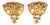 Antique 19th Century Louis Philippe Corner Shelves in Gilded and Carved Wood, Florence, Set of 2 For Sale