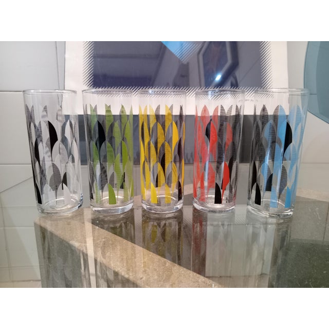 Vintage Glasses, 1960s, Set of 5 For Sale - Image 9 of 9