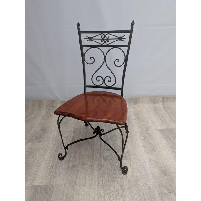 Wrought-Iron Metalwork Chair For Sale - Image 9 of 9