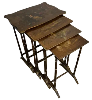 Edwardian Nesting Tables, 1900s, Set of 4