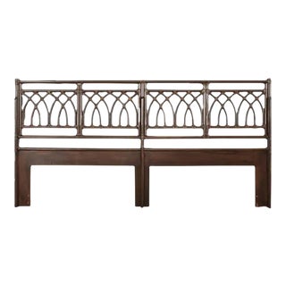 McGuire Organic Modern Bamboo Rattan King Size Headboard For Sale