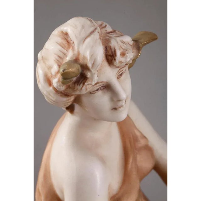 1900 - 1909 Wide Art Nouveau Vessel from Royal Dux For Sale - Image 5 of 18