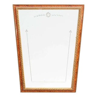 Mid-Century Modern Spanish Handcrafted Wooden Mirror, 1950 For Sale