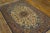 Persian 1940s Ivory Medallion Antique Persian Isfahan Rug 3' 7'' X5' 4'' Knotted Pile Wool Carpet For Sale - Image 3 of 6