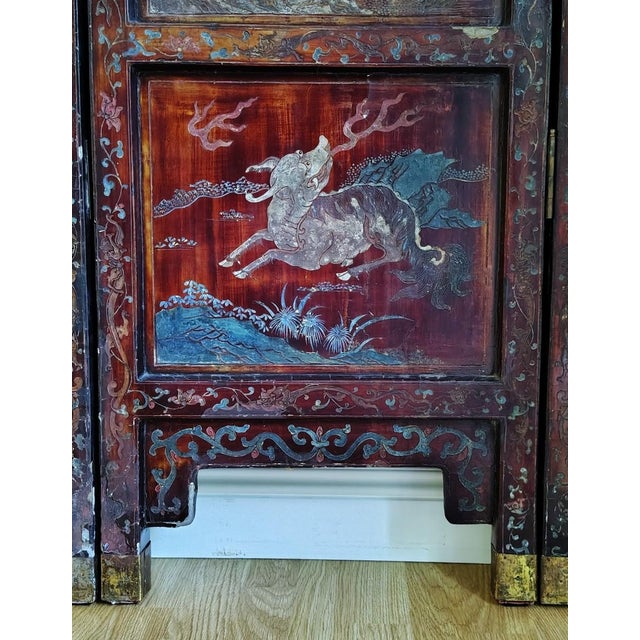 Antique Chinese Coromandel Screen For Sale - Image 13 of 18