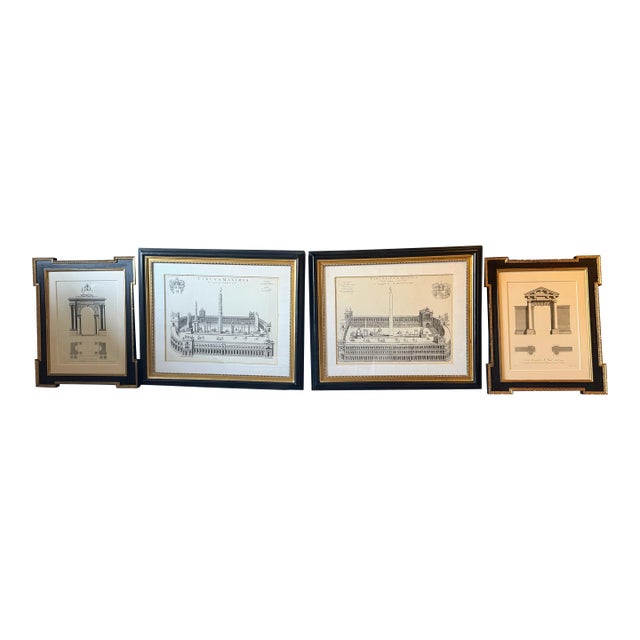 Roman-Era Architecture Prints and Matching Book For Sale