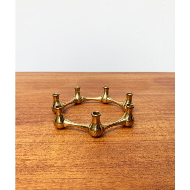 Gold Mid-Century Danish Candleholder by Jens H. Quistgaard For Sale - Image 8 of 17