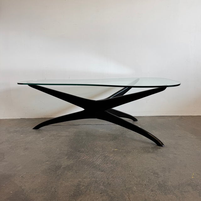 Coffee Table in the style of W. Kagan, 1950s For Sale - Image 11 of 11