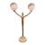 John Richard Brass Figure With Two Selenite Balls For Sale