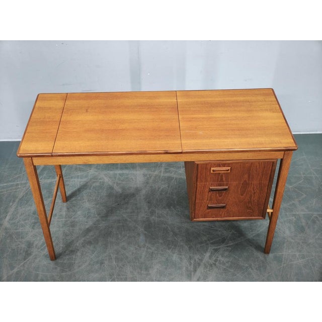 1960s Teak Vanity Table with Mirror by Sven Aage Madsen, Denmark, 1960s, Set of 2 For Sale - Image 5 of 18