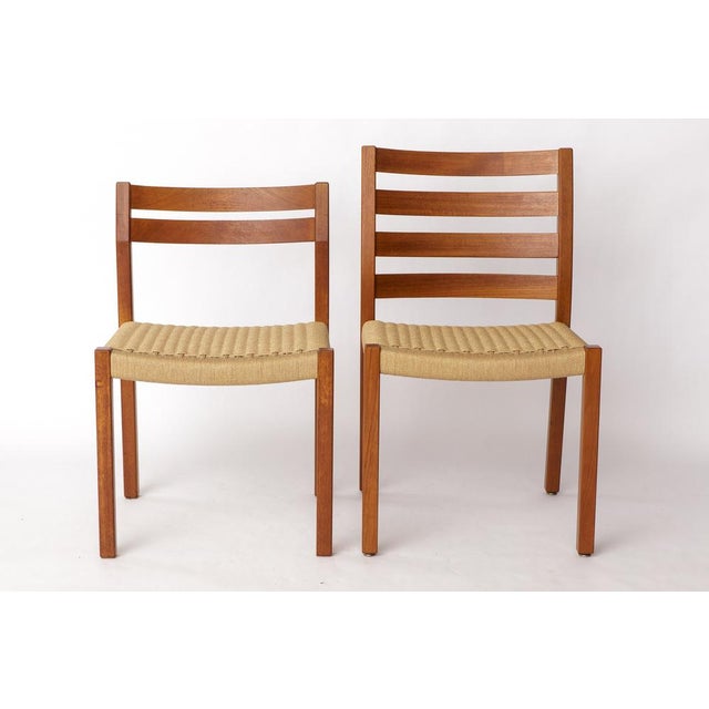 Mid-Century Danish Model 408 Dining Chair in Teak by Niels Otto (N. O.) Møller for J. L. Møllers For Sale - Image 10 of 11