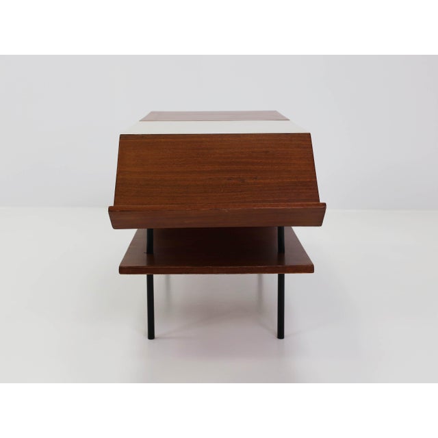 French Coffee Table with Double Top and Magazine Rack by André Monpoix, 1953 For Sale - Image 11 of 12