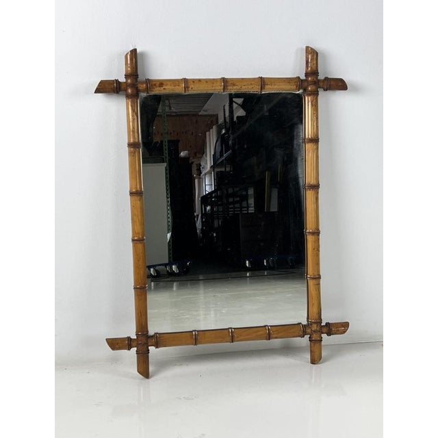 Faux Bamboo Mirror, 1890s For Sale - Image 12 of 12