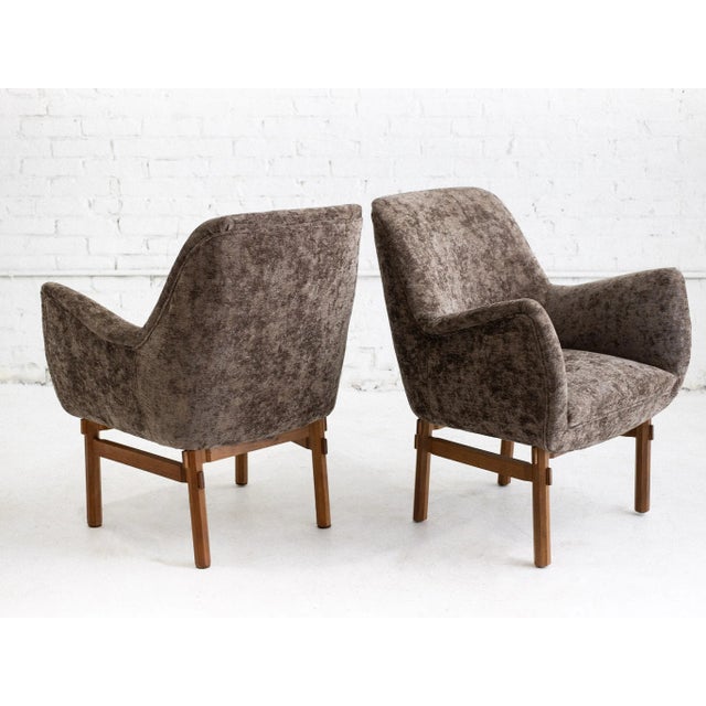 Mid-Century Modern Italian Armchairs Attributed to Ico Parisi for Cassina For Sale - Image 3 of 11