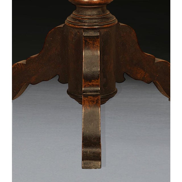 Wood Antique Marble Top Centre Table, 1840 For Sale - Image 7 of 9