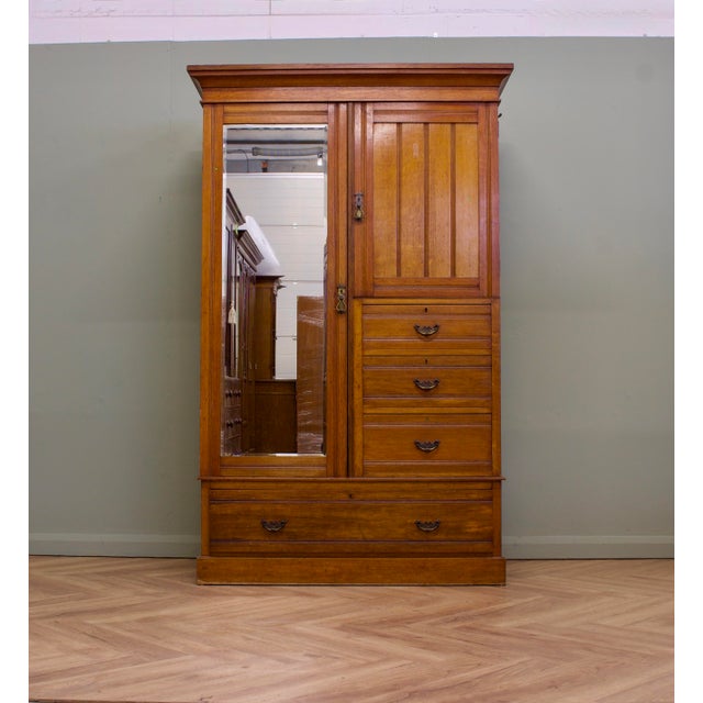 Antique Victorian Mahogany Compactum Combination Wardrobe, 1890s For Sale - Image 14 of 14