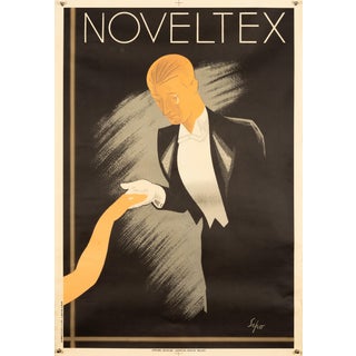 Noveltex Original Advertising Poster by Severo Pozzati, 1950 For Sale