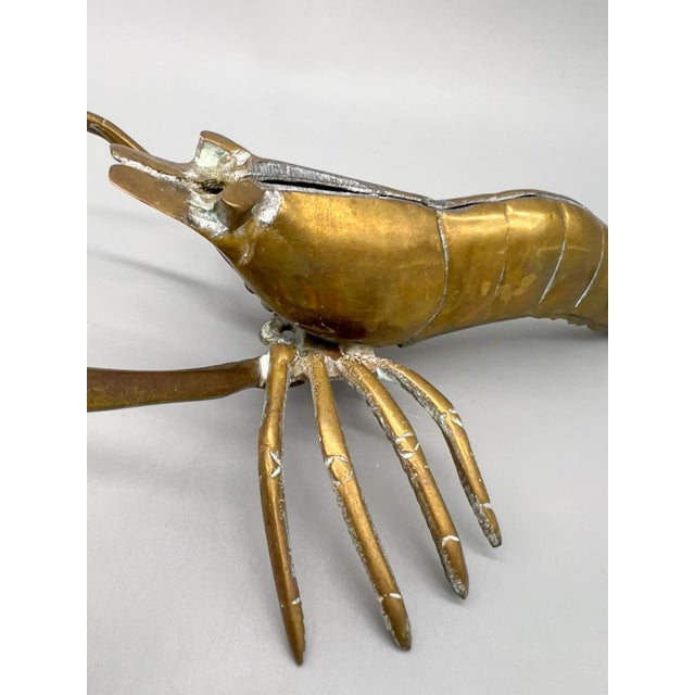 20th Century Brass Lobster Figure For Sale - Image 4 of 10