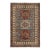 2010s Rug & Kilim’s Kazak Style Rug in Red, Blue and Beige-Brown Geometric Patterns For Sale