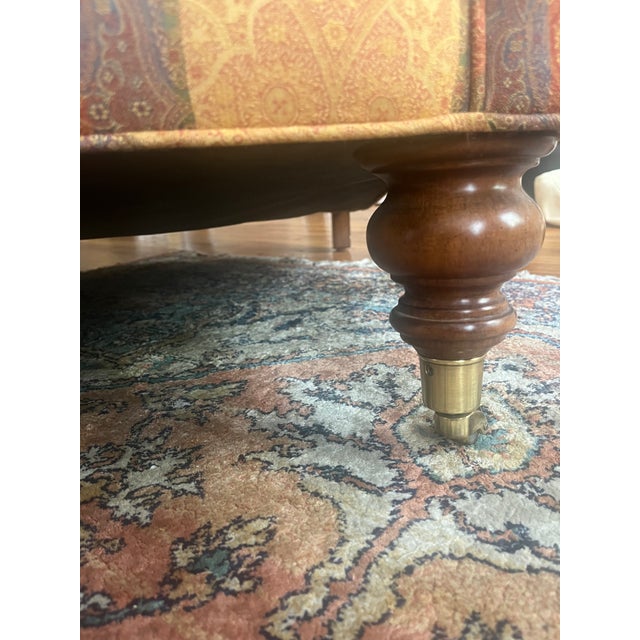 2000 - 2009 Edward Ferrel Paisley Arm Chair For Sale - Image 5 of 10