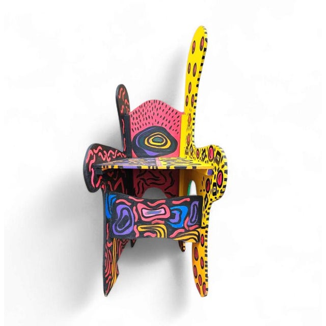 Upholstered Wooden Wing Chair For Sale - Image 10 of 18