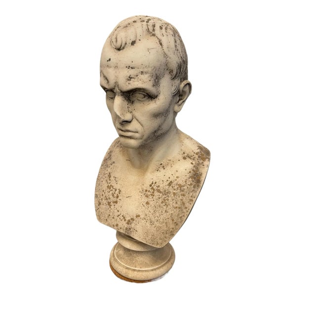 This epic bust comes from Rome, Italy. Solid marble. Extremely heavy. And Julius Caesar. One of a kind. He’s lost some of...