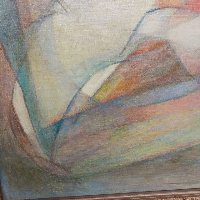 Gertrude Nason Abstract Oil on Canvas Exhibited National Academy of Design 1957 For Sale - Image 6 of 10