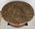 Italian Henredon Style Mahogany & Marble Drum Center Side Bedside Table For Sale - Image 3 of 13