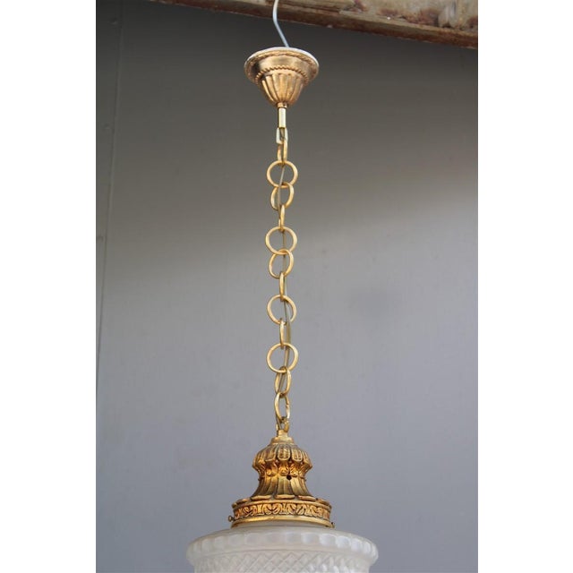 Lantern in Engraved Crystal and Brass, Italy, 1950s For Sale - Image 17 of 18