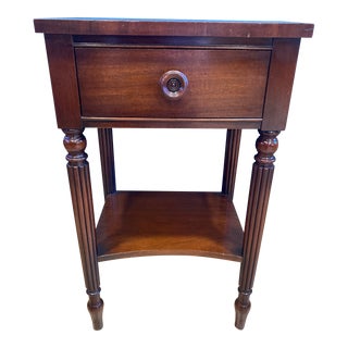 Kindel Furniture French Regency Louis XVI Mahogany Bedside Table For Sale