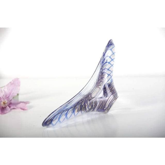 Czech Bohemian White Glass Bowl For Sale - Image 6 of 8