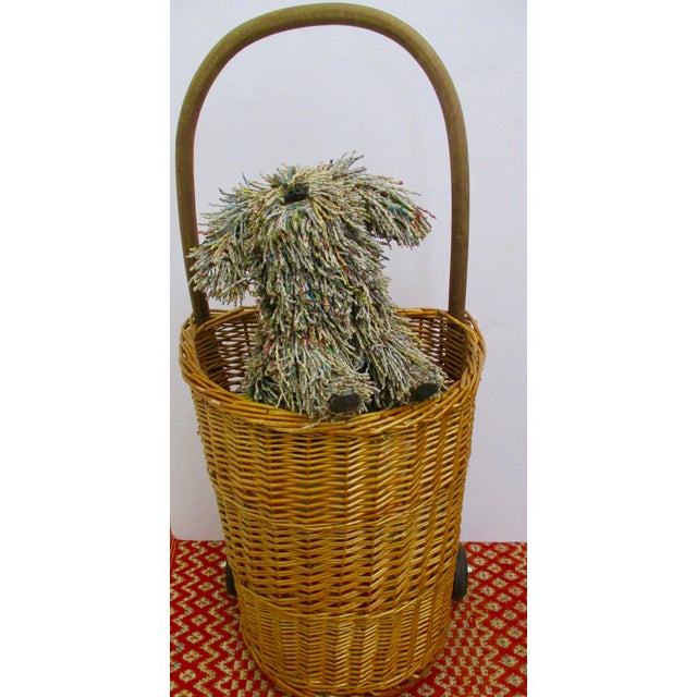 Boho Chic Rattan Wicker Farmers Market Basket Chairish