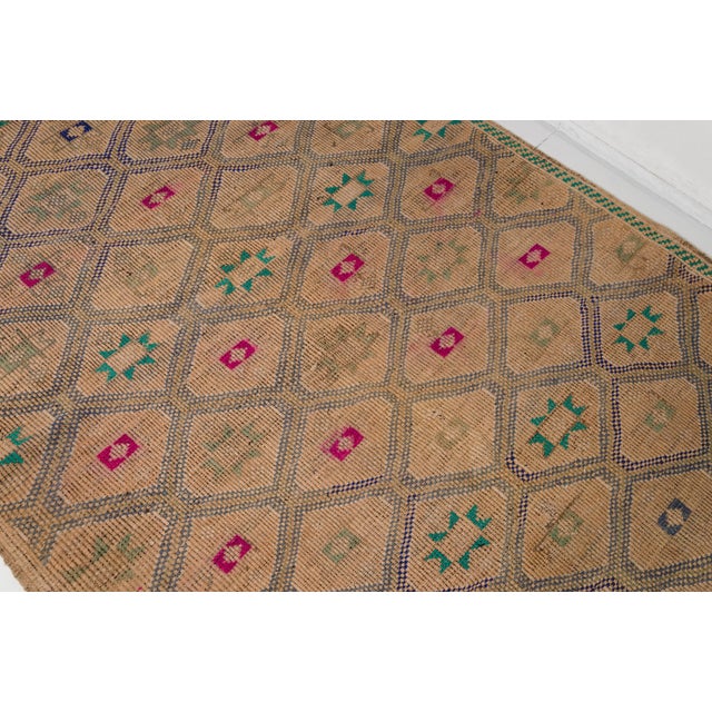 Textile Oushak Anatolian Kilim Rug For Sale - Image 7 of 10