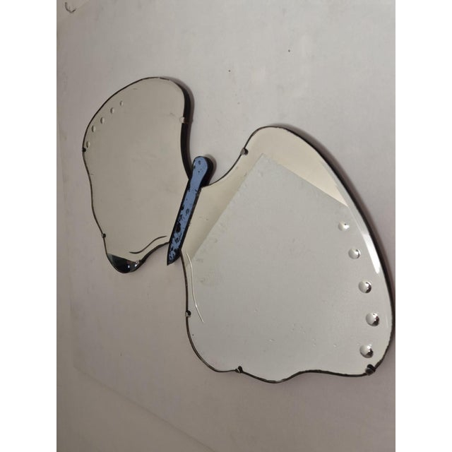 Cristal Art Butterfly-Shaped Mirror, 1950s, in Very Good conditions. Designed 1950 to 1959 I have official proof of...