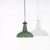 Industrial Green Enamel Pendant Lamp, 1940s For Sale - Image 13 of 13