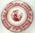Victorian Antique Staffordshire Red Transferware Canova Plates by T. Mayer, Set of 6 For Sale - Image 3 of 15