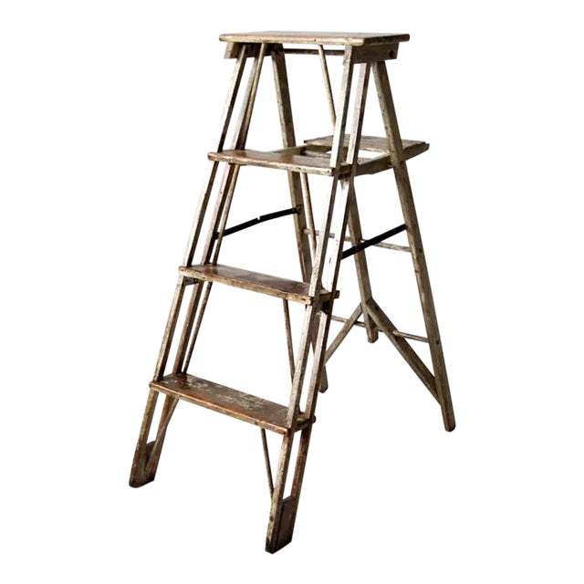 Antique Wooden Ladder For Sale