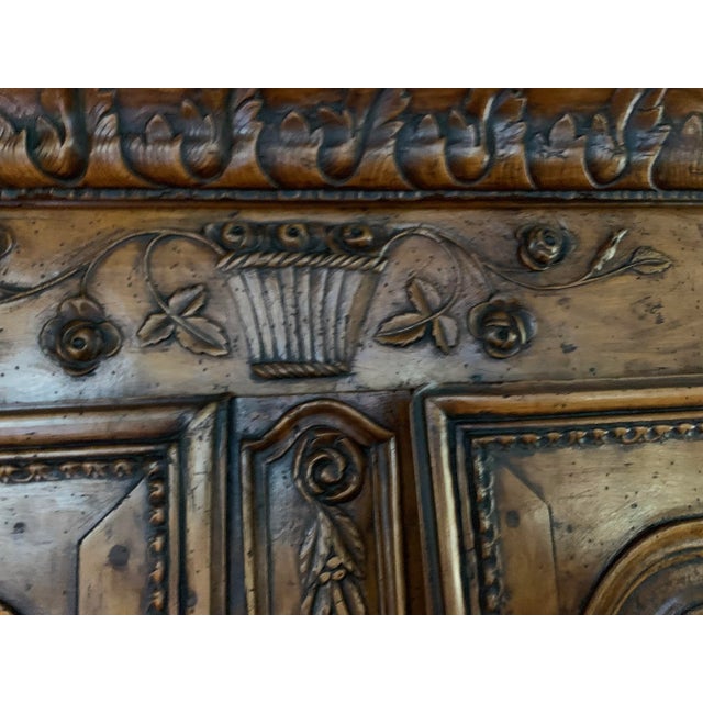 18th Century Normandy Grand Buffet Deux Corps For Sale - Image 9 of 13