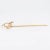 Gemstone Mid-Century 14k Gold & Seed Pearl Mistletoe Stickpin For Sale - Image 7 of 8