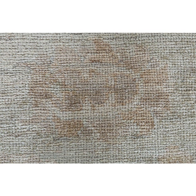One-of-a-kind Oushak Beige and Brown Handmade Wool Rug by Doris Leslie Blau For Sale - Image 4 of 9