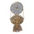 Vintage Cut Glass Perfume Tantalus 14.5" Gold Tone 6 Bottles Crystal Ball Stoppers For Sale