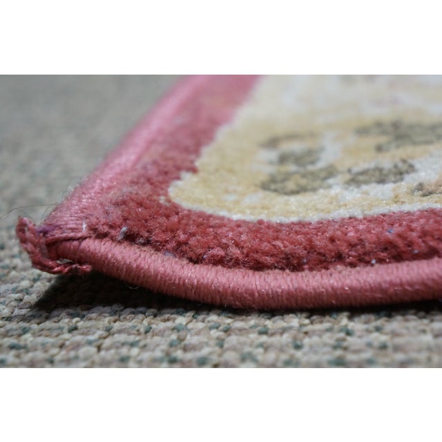 Ralph Lauren Turkish Red Beige Cross Weave Rug Runner Carpet Mat 47" For Sale - Image 6 of 13