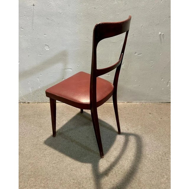 Wood Mahogany Chairs, 1960s, Set of 6 For Sale - Image 7 of 9