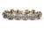 Art Deco 19.2K Gold Bracelet with Diamond Paddle For Sale - Image 9 of 10