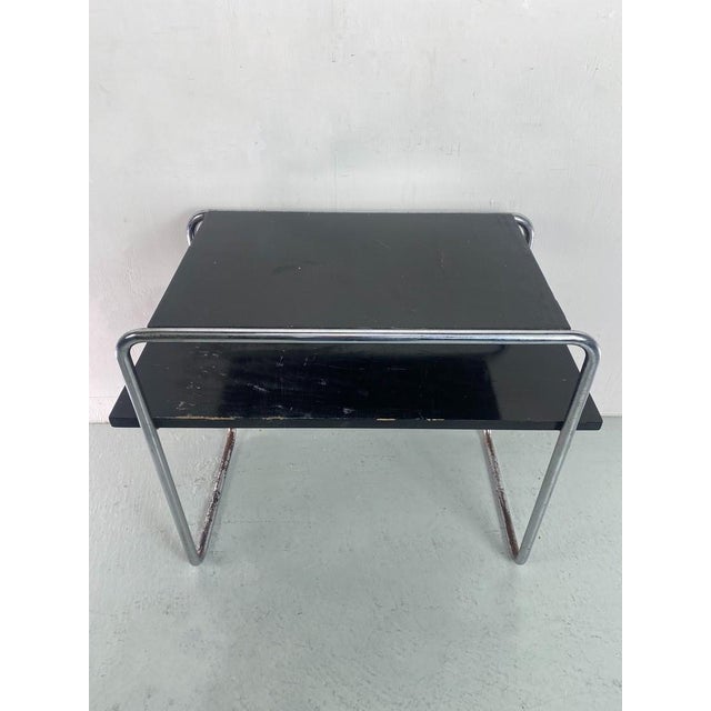 Thonet Bauhaus Side Table B12 attributed to Marcel Breuer for Thonet, 1930s For Sale - Image 4 of 18