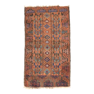 19th Century Balouch Scatter Tribal Rug - 2'6" x 4'8" For Sale